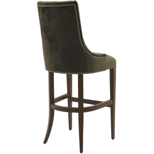 buk barova stolicka elegantny moderny tapacirovany nabytok hnedy luxus vila pohodlny tapacirovany restauracia obyvacka kuchyna nabytok s ozdobnym stehom.jpg